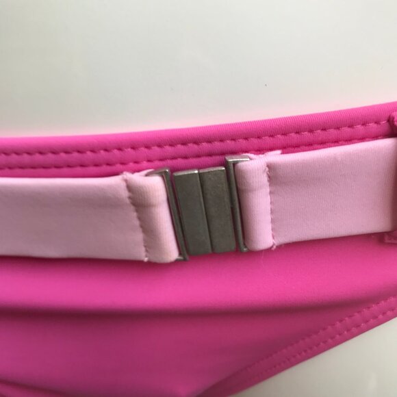 Billabong BLUE CRUSH era Vintage bikini pink belted halter top set RARE - Picture 7 of 7